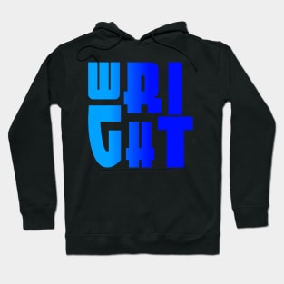 Wright, name, typography Hoodie